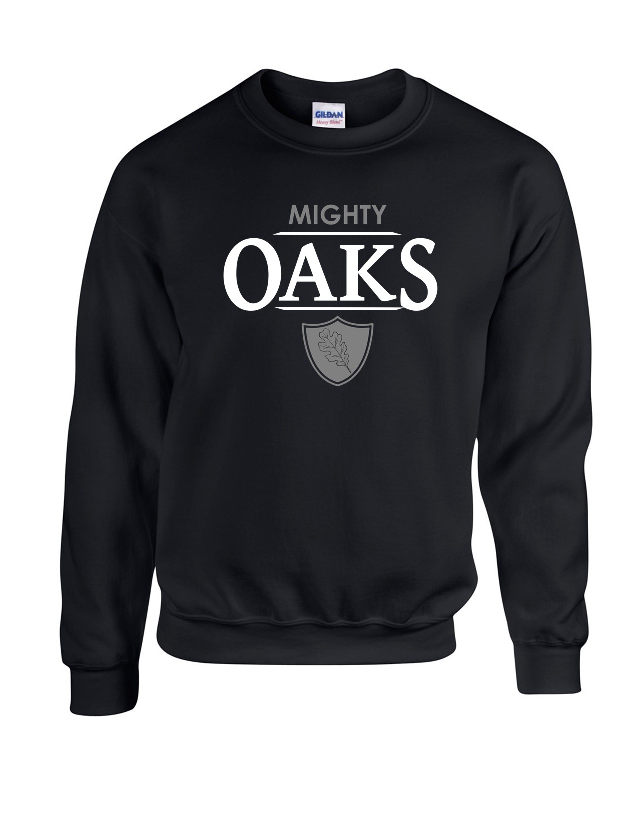 71f Gildan G1800 ADULT Fleece Crewneck with Oak House Print