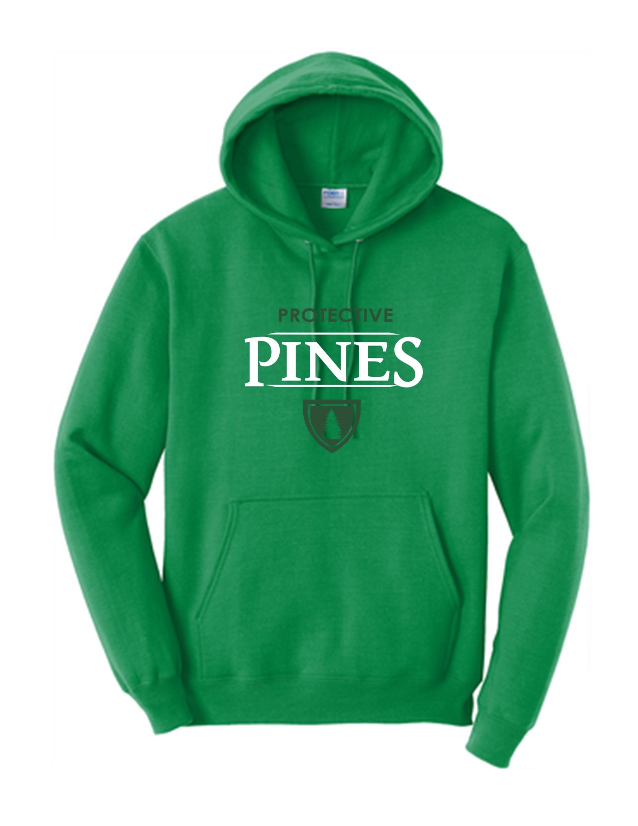 73g Jerzees 996 Adult Fleece Hooded Sweatshirt with Pine Print