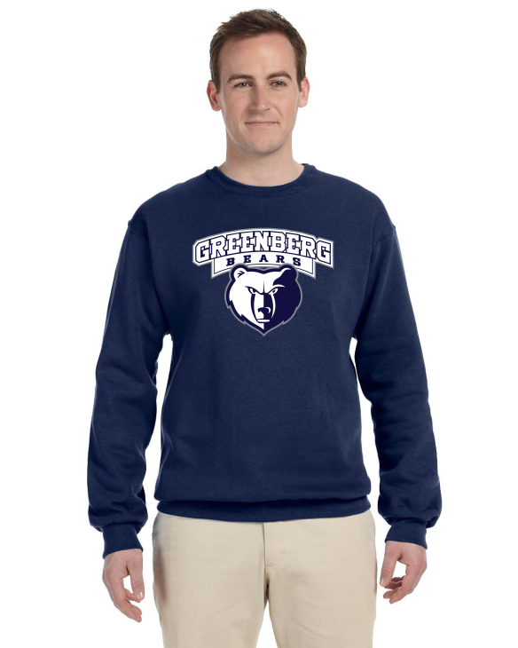 G562 Adult Navy Crew Neck Sweatshirt