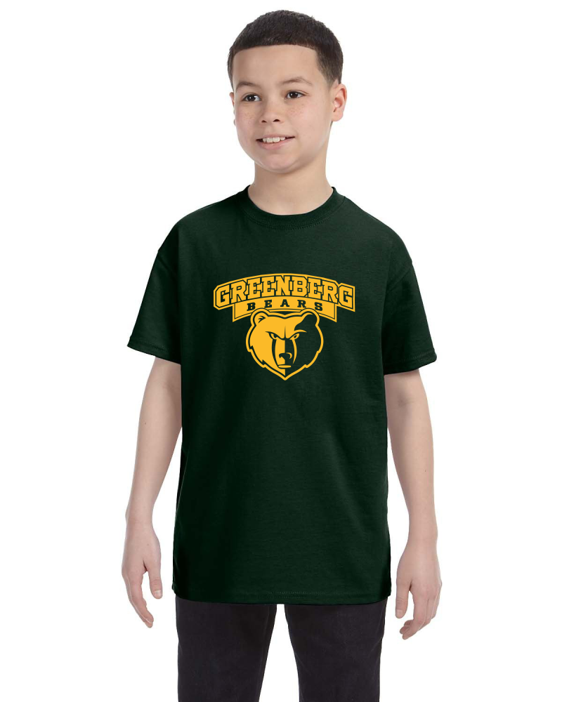 GG29BDG Youth Dark Green Tee Shirt