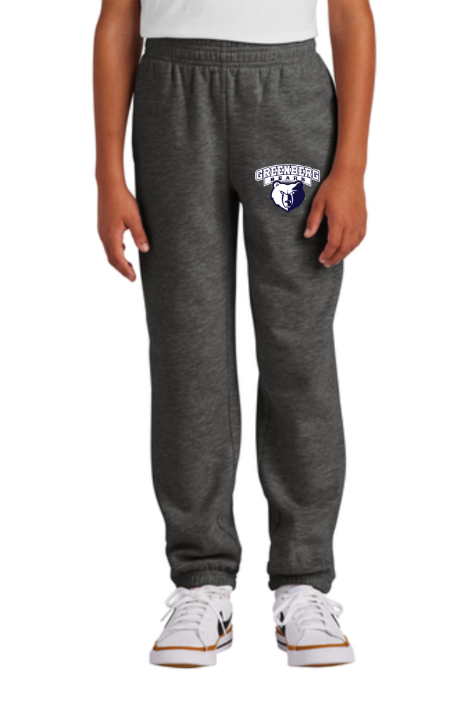 G974BR YOUTH CHARCOAL GREY POCKETED SWEATPANT