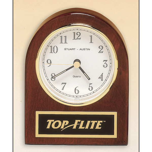 Retirement - Rosewood Desk Clock