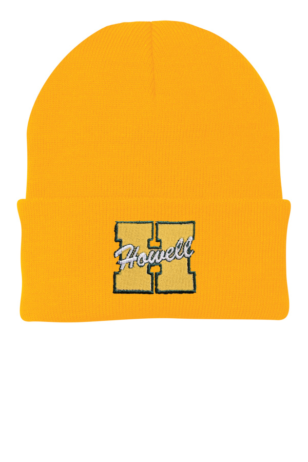 Fan-Knit Cap-Embroidered Logo