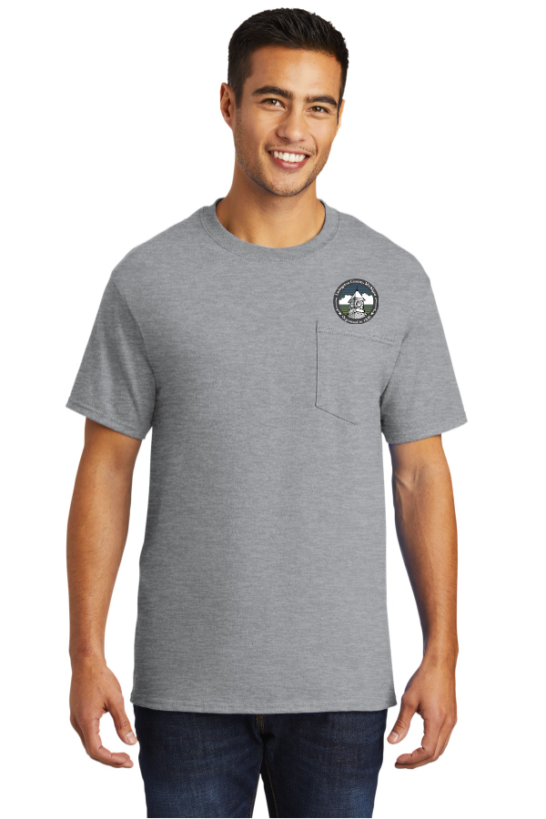 Adult Tall Essential Pocket Tee - Printed Logo-PC61PT