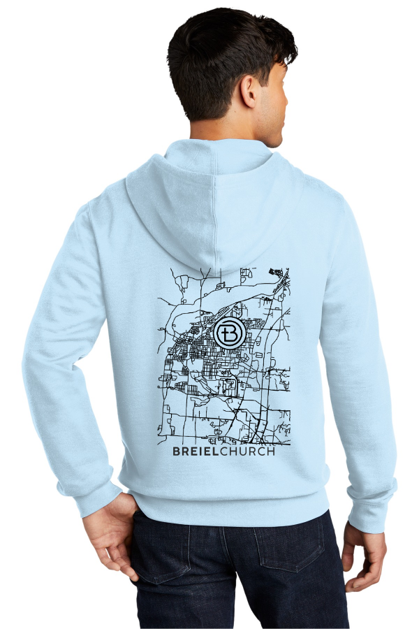 City Map Full-Zip with black print