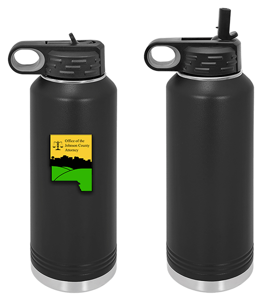 Black 40 oz. Polar Camel Powder Coated Water Bottle