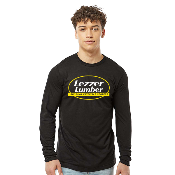 Long Sleeve Black Full Size Lezzer Logo - Full Color