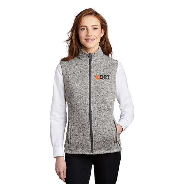 Ladies Sweater Fleece Vest