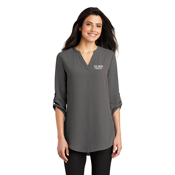 Ladies 3/4-Sleeve Tunic Blouse