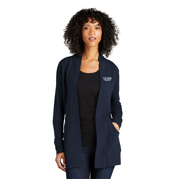 Ladies Microterry Cardigan