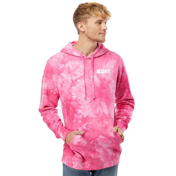 Unisex Midweight Tie Dyed Hooded Sweatshirt