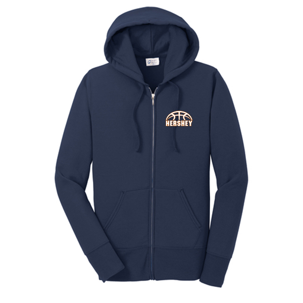 Port & Company Ladies Core Fleece Full-Zip Hooded Sweatshirt