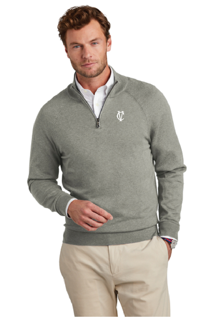 Brooks Brothers Cotton Stretch 1/4-Zip Sweater BB18402