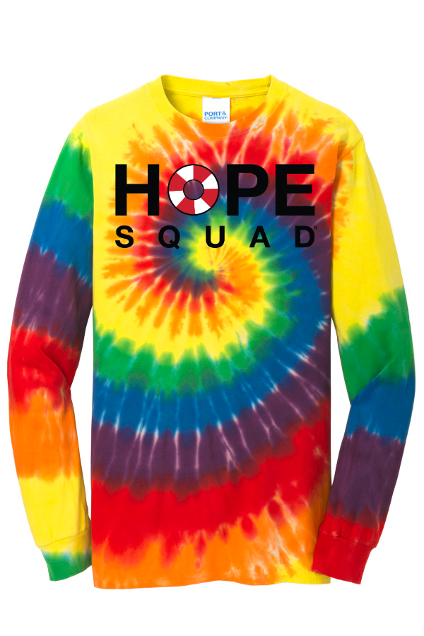 Customized Port & Company Tie-Dye Long Sleeve Tee