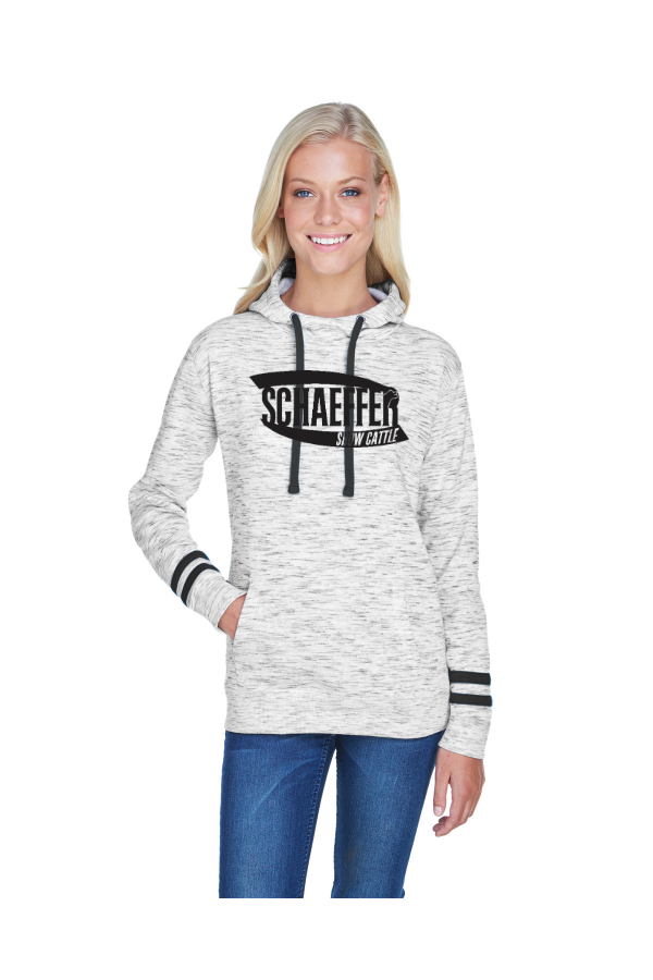 Ladies Melange Scuba Neck Sweatshirt