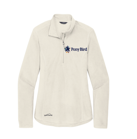 Embroidered Ladies 1/2-Zip Microfleece Jacket EB227