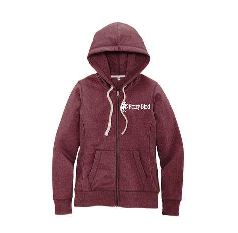 Embroidered Women s Re-FleeceFull-Zip Hoodie DT8103