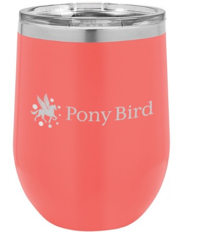 Engraved 12 Oz. Polar Camel Stemless Wine Glass