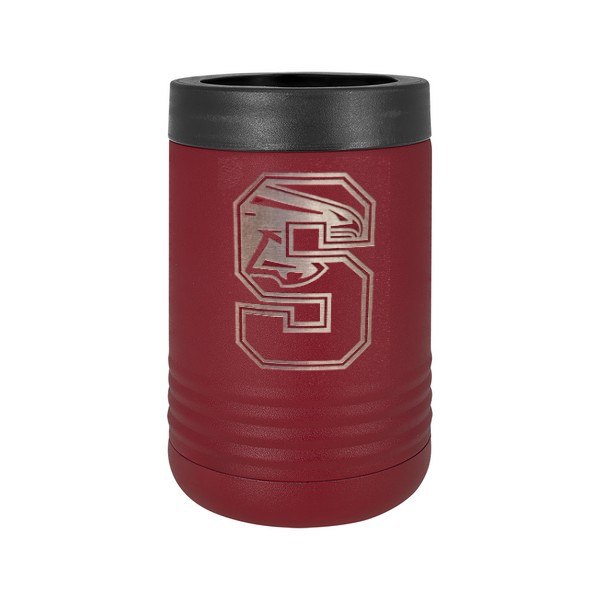 Polar Camel Maroon Ringneck Vacuum Insulated Can Cooler-12 oz Can