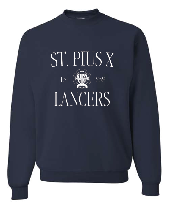 St Pius Lancers NuBlend  Crewneck Sweatshirt 562MR