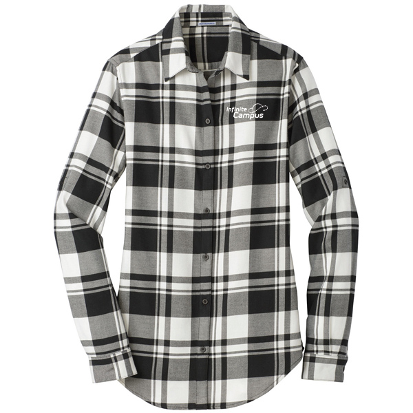 LW668 Port Authority Ladies' Plaid Flannel Tunic