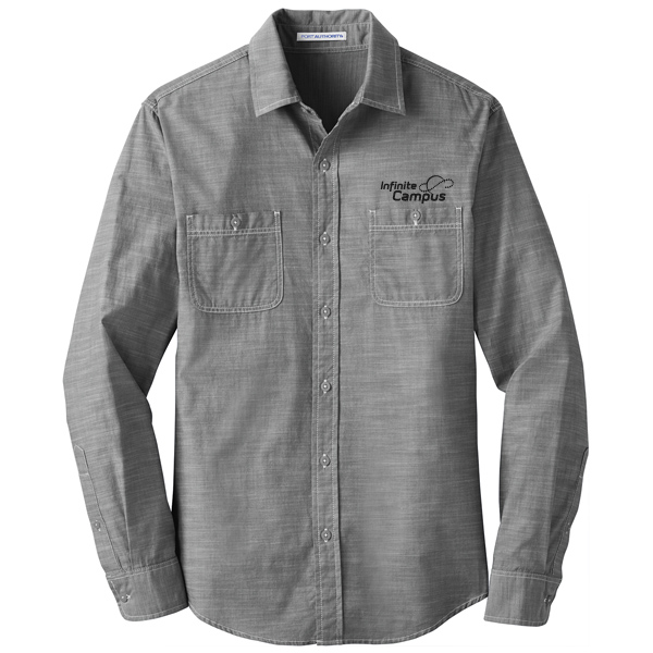 W380 Port Authority Men's Slub Chambray Shirt