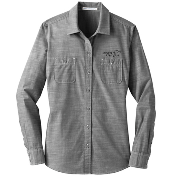 LW380 Port Authority Ladies Slub Chambray Shirt