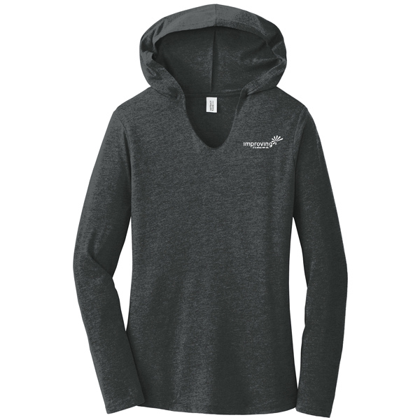 DM139L District Women's Perfect Tri Long Sleeve Hoodie