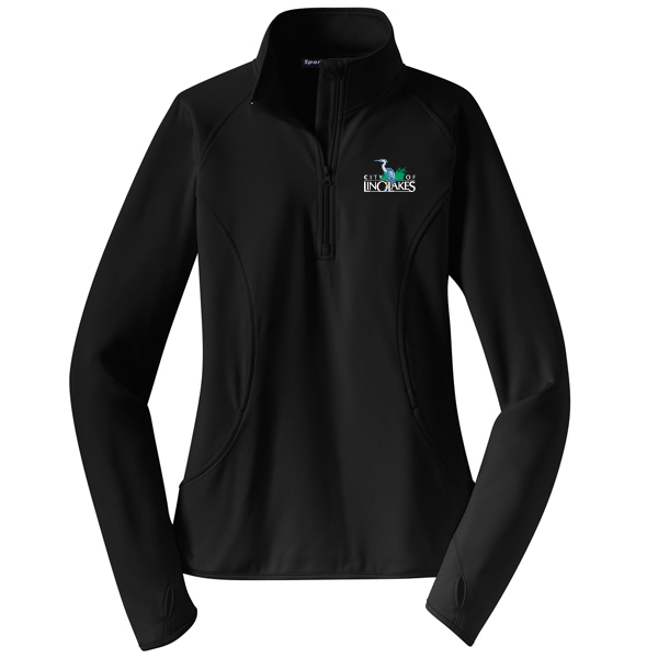 LST850 Sport-Tek Ladies Sport-Wick Stretch 1/2-Zip Pullover